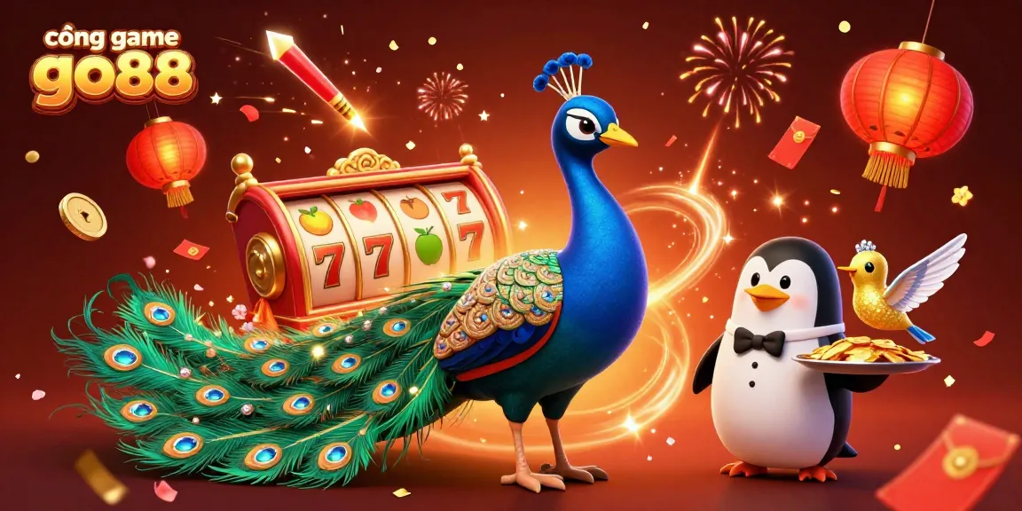 Engage with the best odds at cổng game go88 featuring vibrant 3D illustrations of game elements and lively characters.