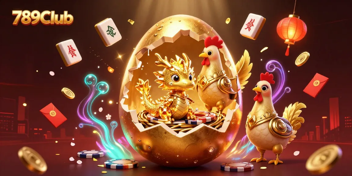 Win big at 789Club with exciting games featuring golden dragons and festive decorations